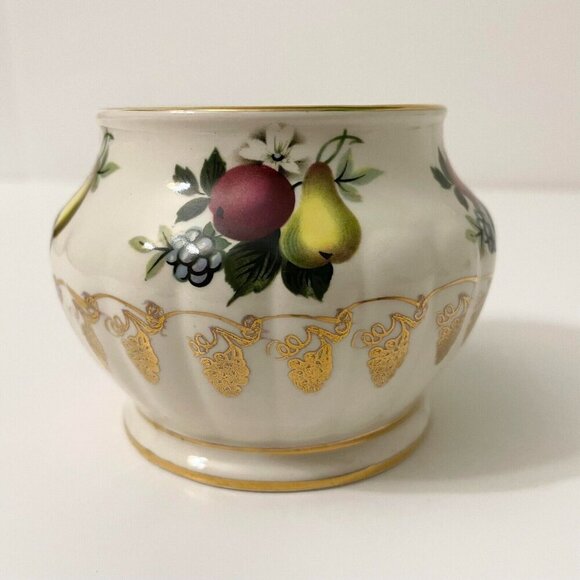 Vtg Sadler England Fruit Flower Sugar Bowl - Picture 12 of 12